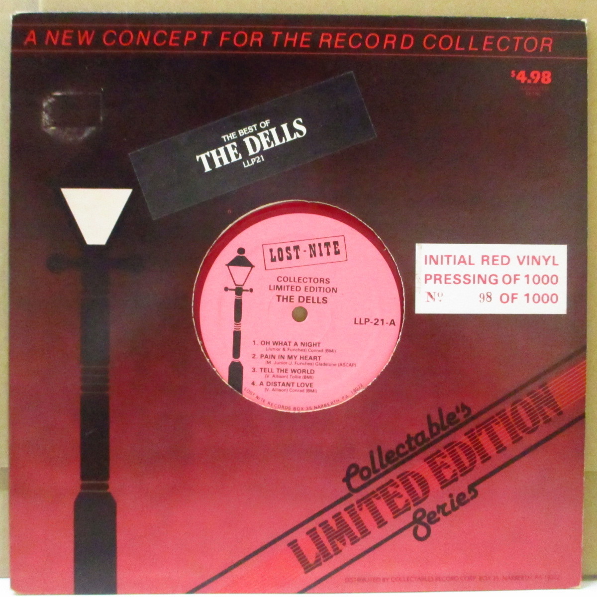 DELLS-The Best of The Dells (US Ltd.1000 Red Vinyl 10 MLP)拍卖