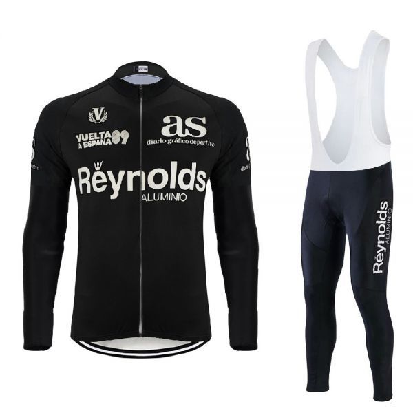 新品 長袖 レトロデザイン 上下セット No73 Mサイズ スペイン サイクルジャージ ウェア メンズ サイクリング MTB ロードバイク 自転車拍卖