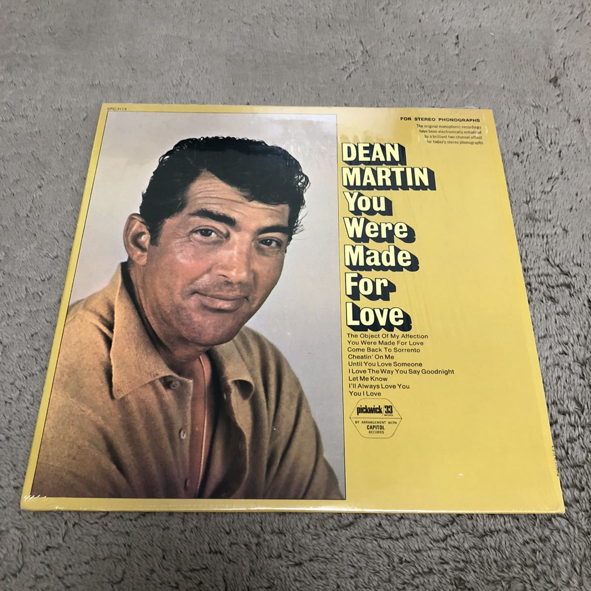 DEAN MARTIN ディーンマーティン / You Were Made For Love / 【US盤】LP レコード / SPC3175 / 洋楽ポップス /拍卖