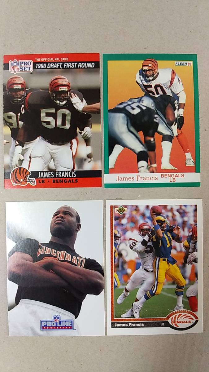 NFLカード JAMES FRANCIS 7種 RC1 ベンガルズ LB拍卖