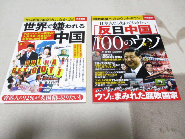 中国 2冊セット「 世界で嫌われる中国 」&「反日中国 100のウソ」 ・送料 310円拍卖