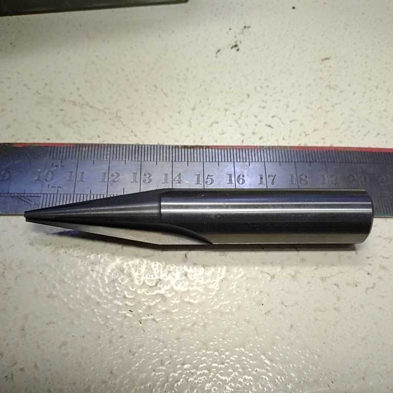 工22 中古 超硬ソリッドエンドミル テーパーエンドミル 3×10° 拍卖