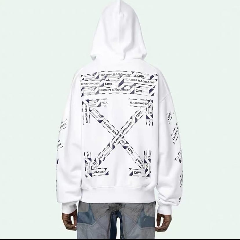 東京正規店購入OFF-WHITE C/O VIRGIL 20ss パーカー トップス オフホワイト black,White 新品Sサイズ拍卖