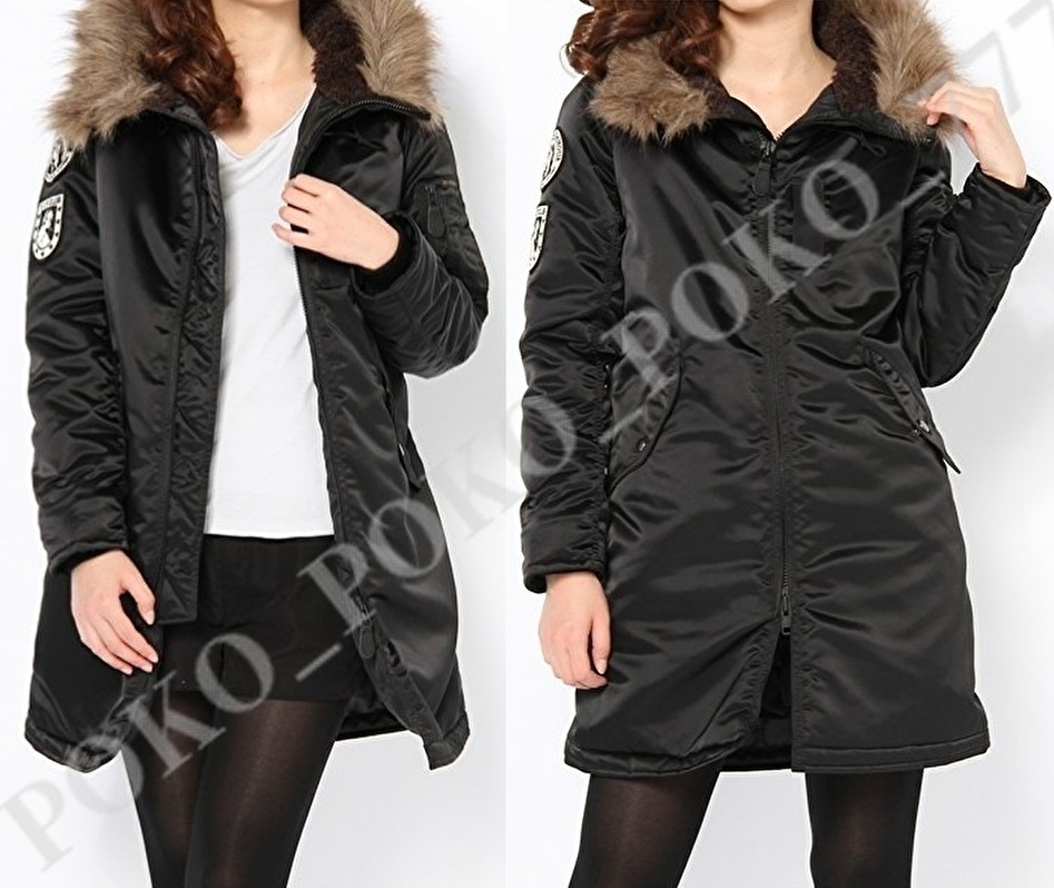 即決 送料無料 ヒステリックグラマー N-3B プリマロフト モッズコート ダウンジャケット クリーニング済み R-B35拍卖