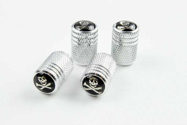 スカルマーク入りエアバルブtype2 エアバルブキャップ カー用品 外装パーツ拍卖