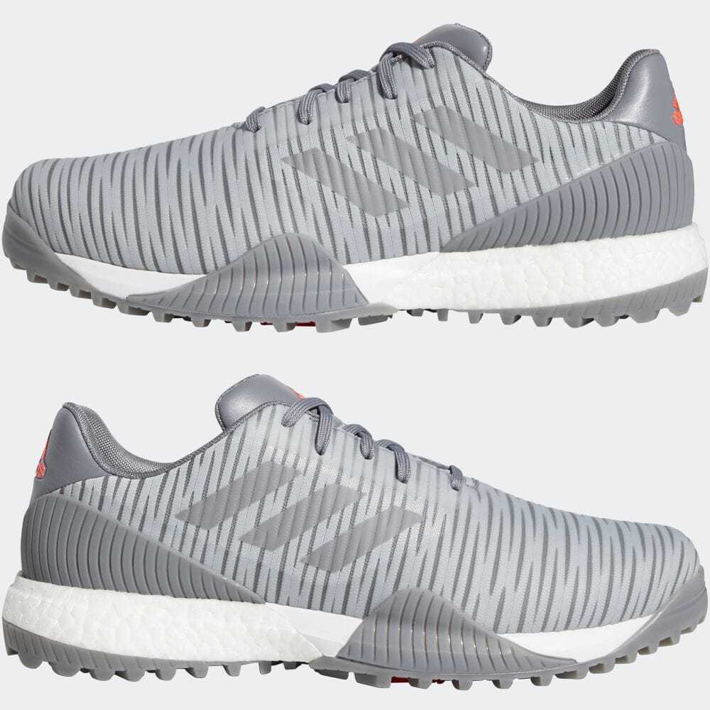 送料無料 25cm●アディダス ゴルフ コードカオス スポート 灰 白 EF5729 ゴルフシューズ adidas CODECHAOS SPORT スパイクレス 軽量拍卖