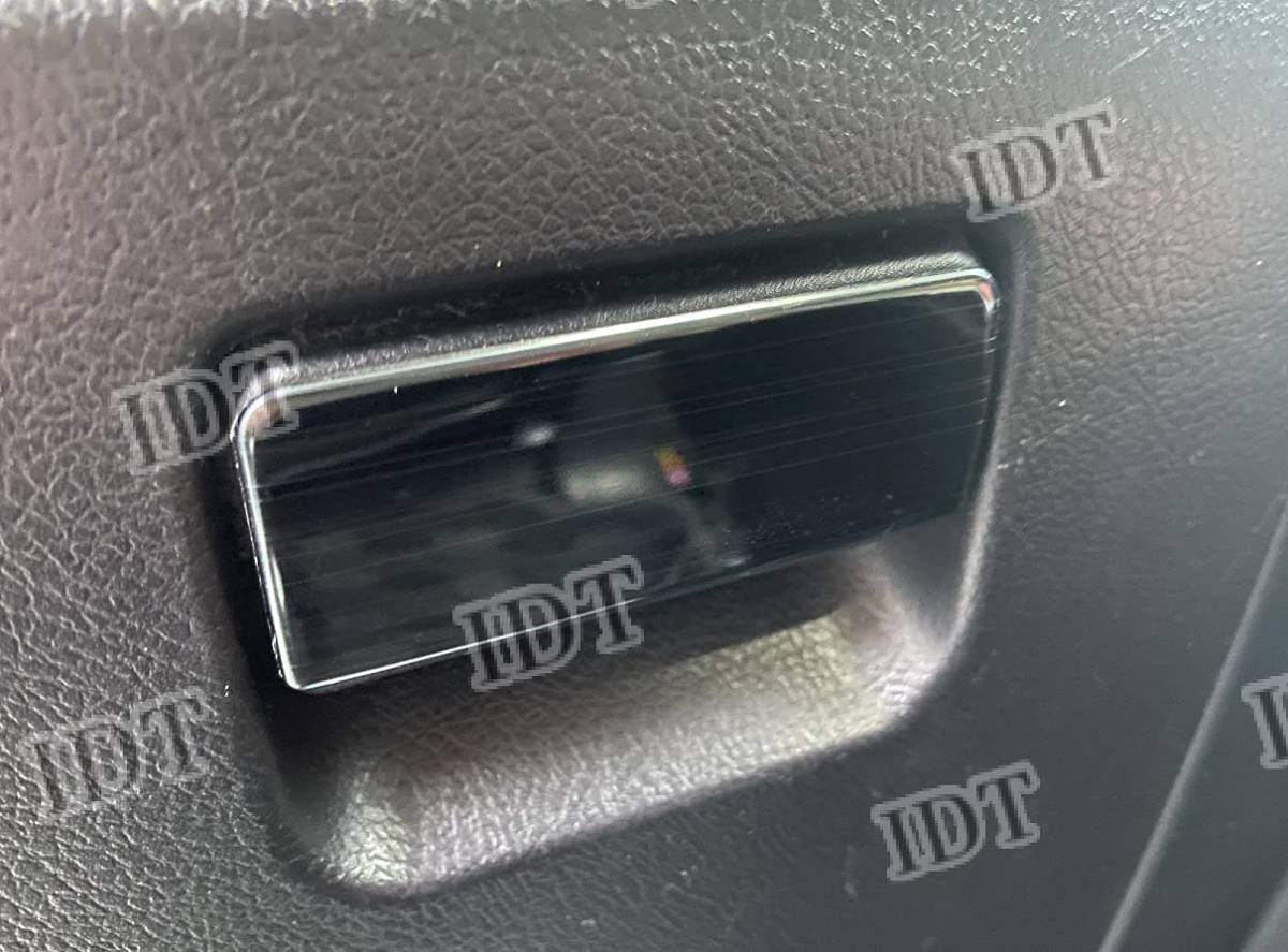 IDT ミニウエス付 70系 ヴォクシー ノア 黒 グローブボックスハンドルトリム インテリアパネル カバー 小物入れ 取っ手 ガーニッシュ拍卖