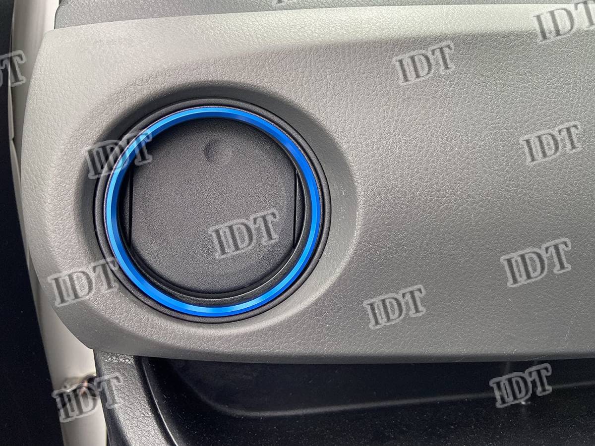 IDT ミニウエス付 130系 150系 ヴィッツ エアコンリング カバー 青 インテリアパネル トリム KSP NSP NCP NLP NHP XP ブルー拍卖
