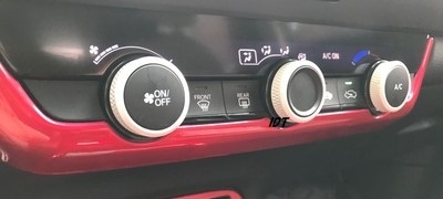 フィット GR系 エアコンダイアルカバー アンダーパネル レッド インテリアパネル エアコンカバー ガーニッシュ エアー トリム モール拍卖