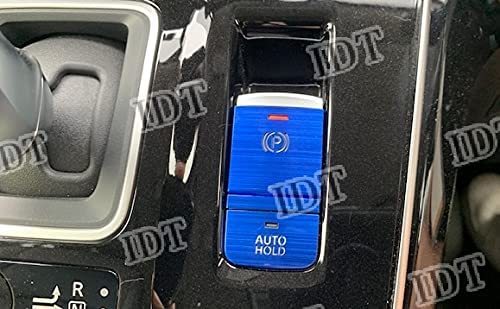 IDT ミニウエス付 セレナ C27 アルミ 電動パーキングブレーキスイッチ ブルー オートブレーキホールド アルミ スイッチカバー ベゼル拍卖