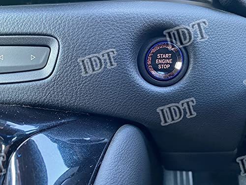 IDT ミニウエス付 DBスープラ 青 クリスタル 3D カット プッシュスタート エンジンスタートボタン カバー インテリア カスタム A90拍卖