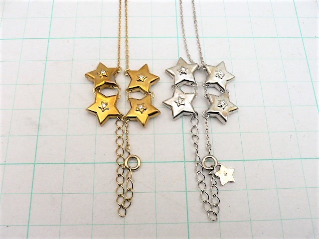 C ファッション ネックレス 色違い 2本まとめて 約17.7g 現状品 売り切り拍卖