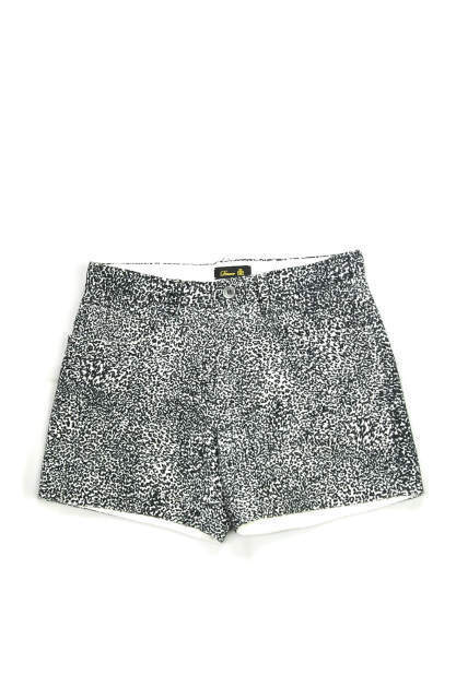 Drawer ドゥロワー 日本製 アニマルジャガード 5Pショートパンツ 6519-234-0228 36 ブラック ショーツ ボトムス lc23114拍卖