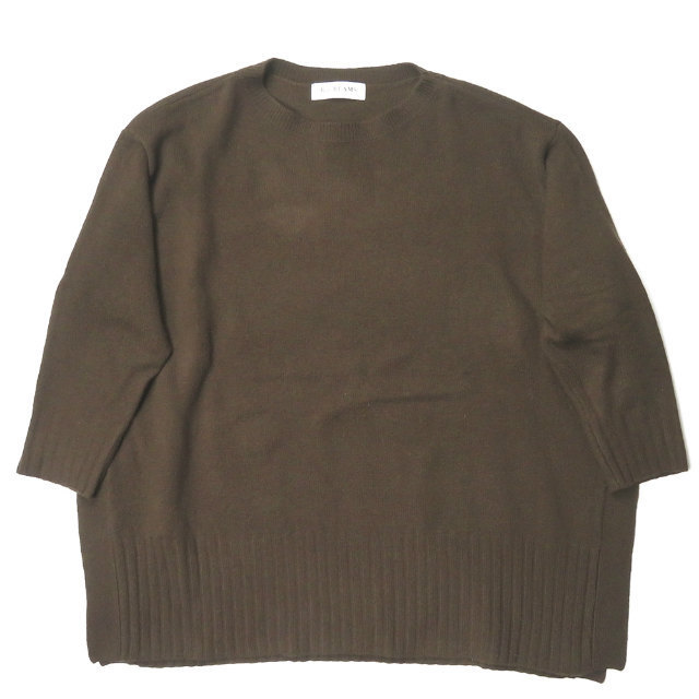 Ray BEAMS レイビームス 20AW サイドスリット ビッグプルオーバー 63-15-0529-353 フリー ブラウン セーター ニット トップス lc31005拍卖