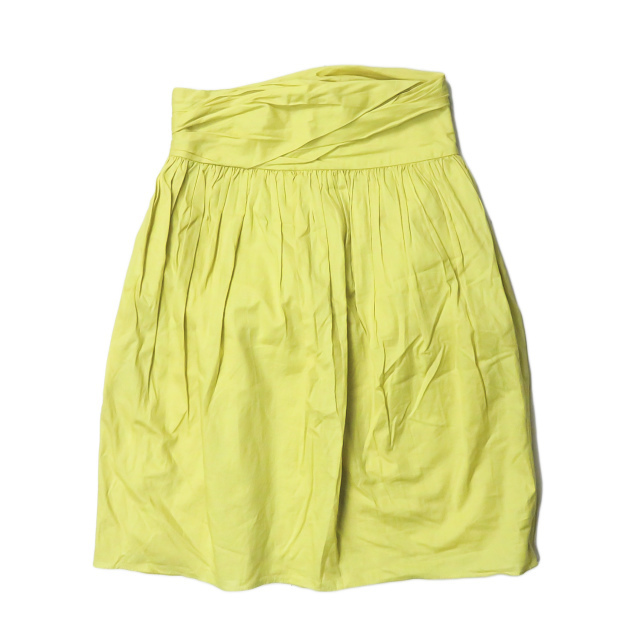 3.1 Phillip Lim スリーワン フィリップリム コットンギャザープリーツスカート PS12-3799LCN 2 ライトグリーン ボトムス lm2309拍卖