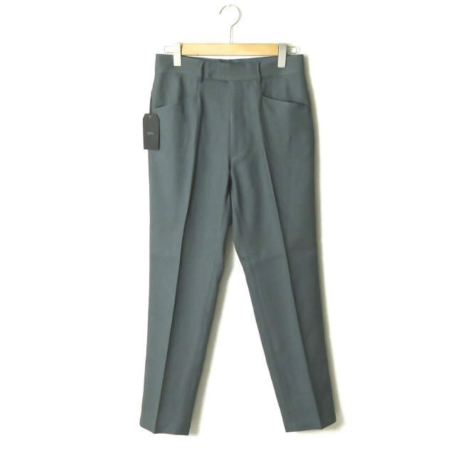 新品 bukht ブフト 19AW NEW CLASSIC TROUSERS HIGH DENSITY POLYESTER TWILL BV-95803 1(S) GREEN スタプレパンツ スラックス ☆☆g1995拍卖