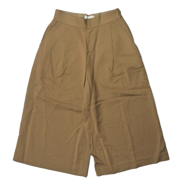 UNITED ARROWS ユナイテッドアローズ 日本製 ストレッチレーヨンガウチョパンツ 1514-202-3906 34 ベージュ 1プリーツ ボトムス lc30958拍卖