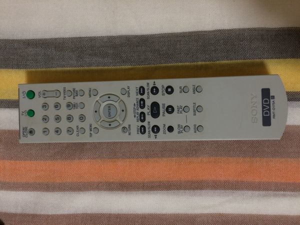 電池端子サビあり★SONY★ソニー★送料無料★純正★DVDプレーヤー用リモコン★RMT-D175A★中古★動作品★返金保証あり拍卖