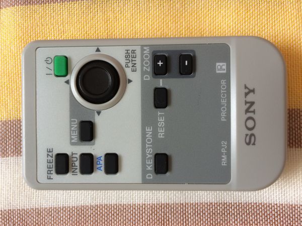 送料無料★SONY★ソニー★純正★プロジェクター用リモコン★RM-PJ2★中古★動作品拍卖