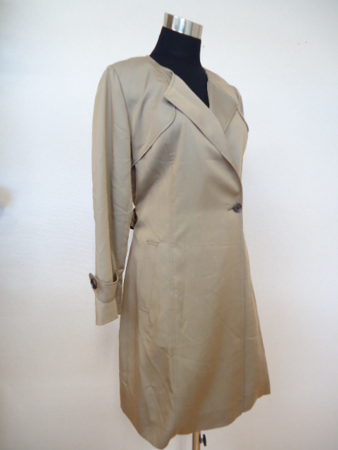 【KCM】girl-7-9★新品★【Style com/スタイルコム】レディース 薄手コート ベージュ系 サイズ9拍卖