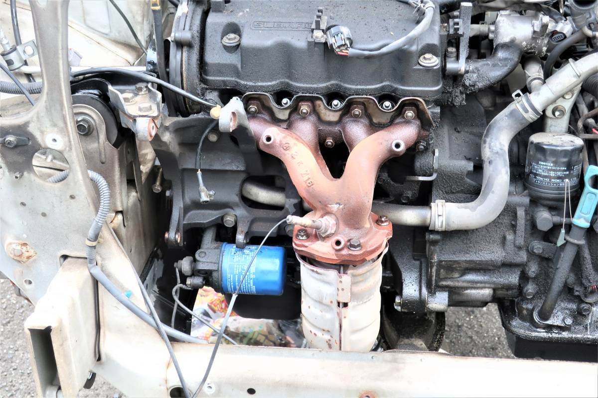 H12 GF-RA1 プレオ PLEO 2WD CVT EN07 純正 触媒マフラー キャタライザー 棚落ち無し / 125916km拍卖