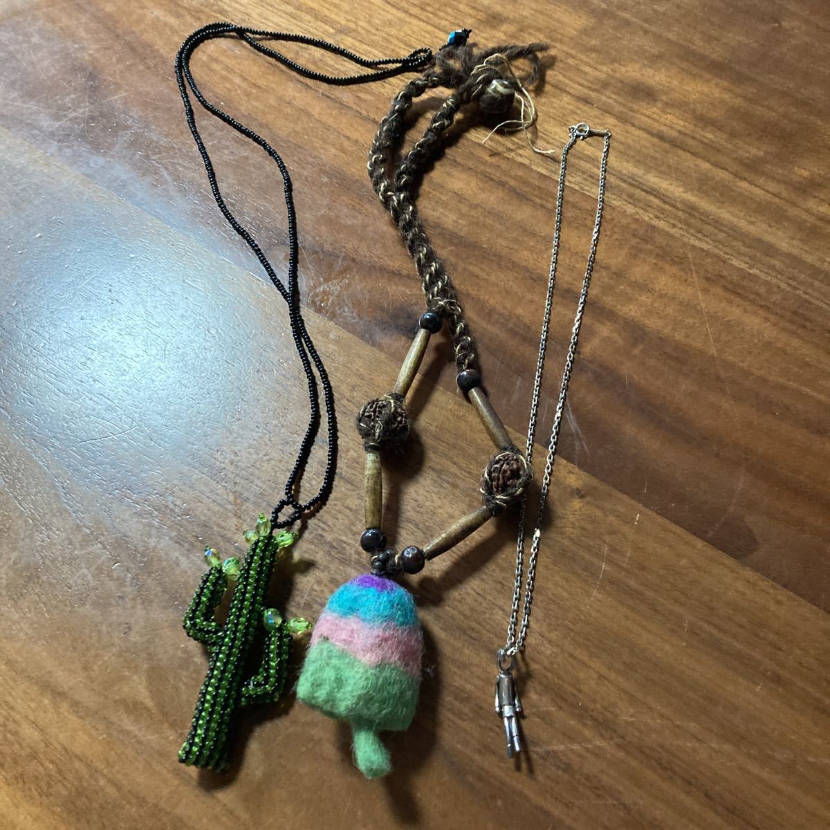 ビームス BEAMS アクセサリー 3個セット まとめて サボテン さぼてん きのこ キノコ ネックレス拍卖