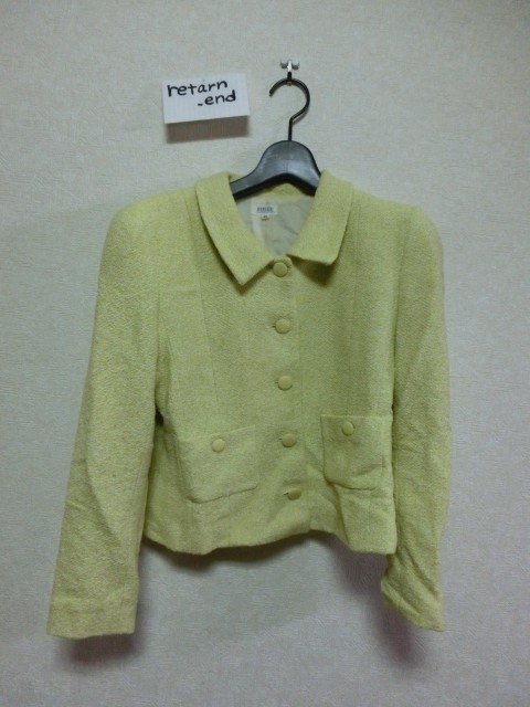 FOXEY ジャケット40 イエローグリーン トップス フォクシー拍卖