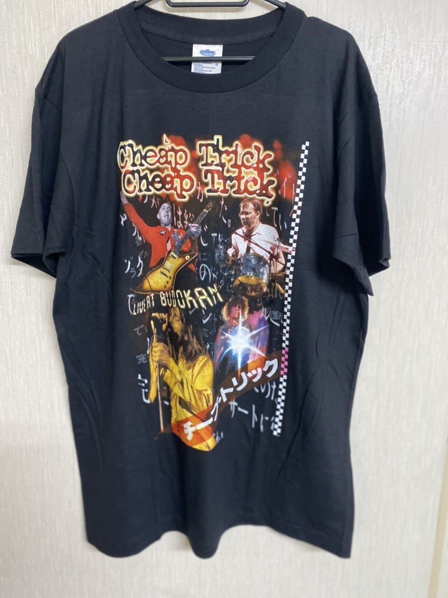 90'S 当時物 チープトリック ヴィンテージTシャツ Lサイズ バンドTシャツ ヴィンテージ USA製 コピーライト Cheap Trick 拍卖