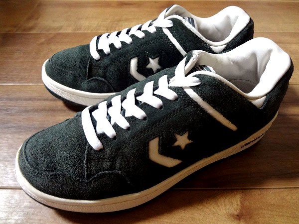 レア!CONVERSE コンバース WEAPON OX ウエポン スエード 緑 グリーン/ホワイト 2015年製 23.5cm US5.5 オールド ビンテージ オリジナル USA拍卖
