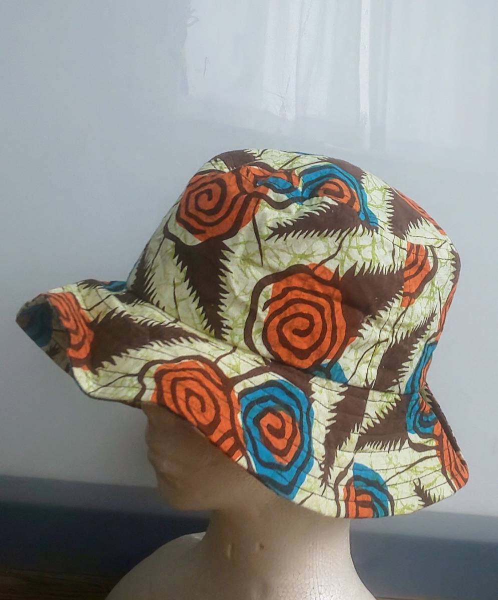 ★送料無料★ 新品 SHARERC パケットハット チューリップハット 総柄拍卖