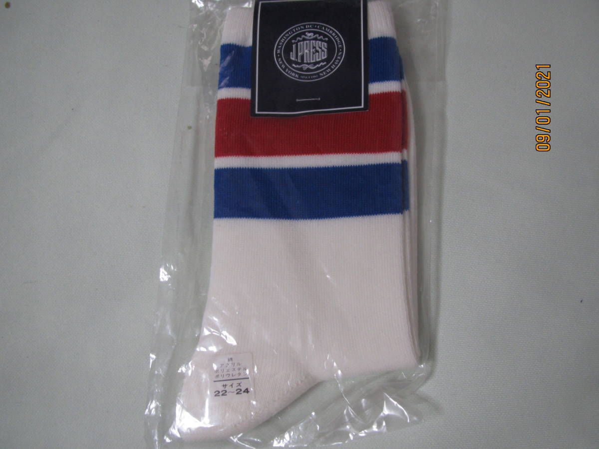 新品 J.PRESS J.プレス 22 23 24cm フォーマル 抗菌 防臭 ソックス 靴下 子供用 男の子 ホワイト 白 青 ブルー 赤 セレモニー ジェイプレス拍卖
