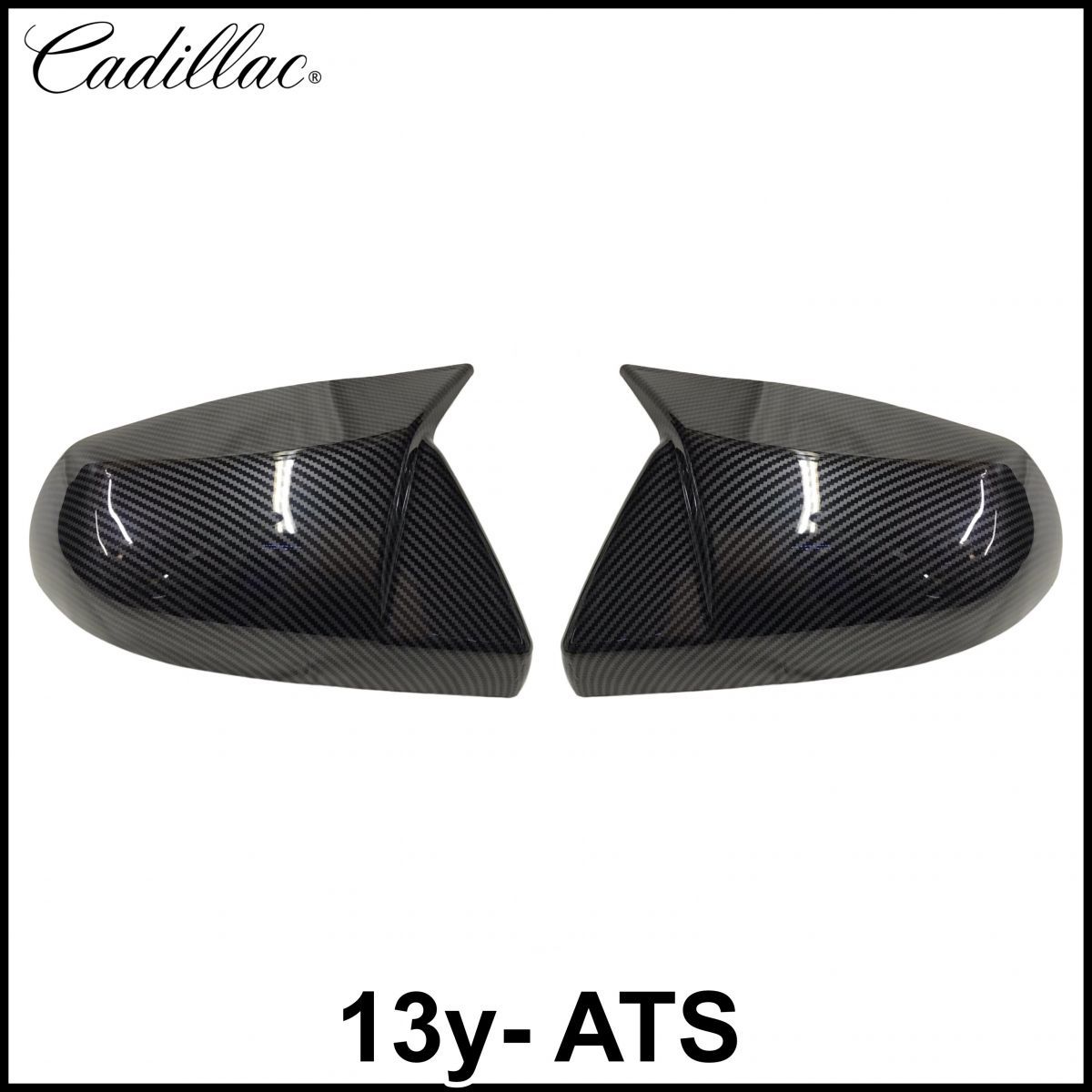 税込 社外 ドアミラーカバー ミラーカバー カーボンファイバー調 左右セット 13y- ATS 4ドア用 即決 即納 在庫品拍卖