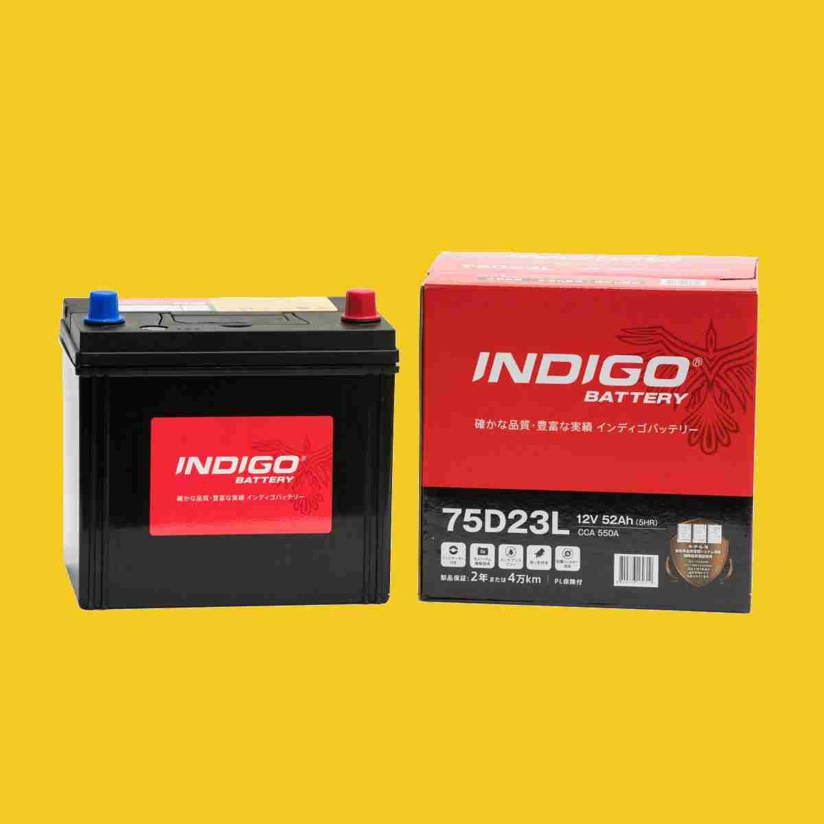 【インディゴバッテリー】75D23L レガシィB4 ('98~) DBA-BLE 互換:70D23L,55D23L 新品保証付 メンテナンスフリー 即納拍卖