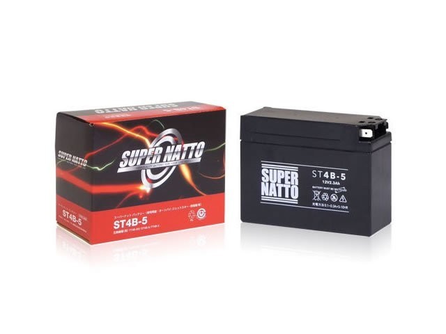 新品 スーパーナットバッテリー バイク用 ST4B-5 ヤマハ メイト(V50/V50D/V50N) 4AV4・UA04J拍卖