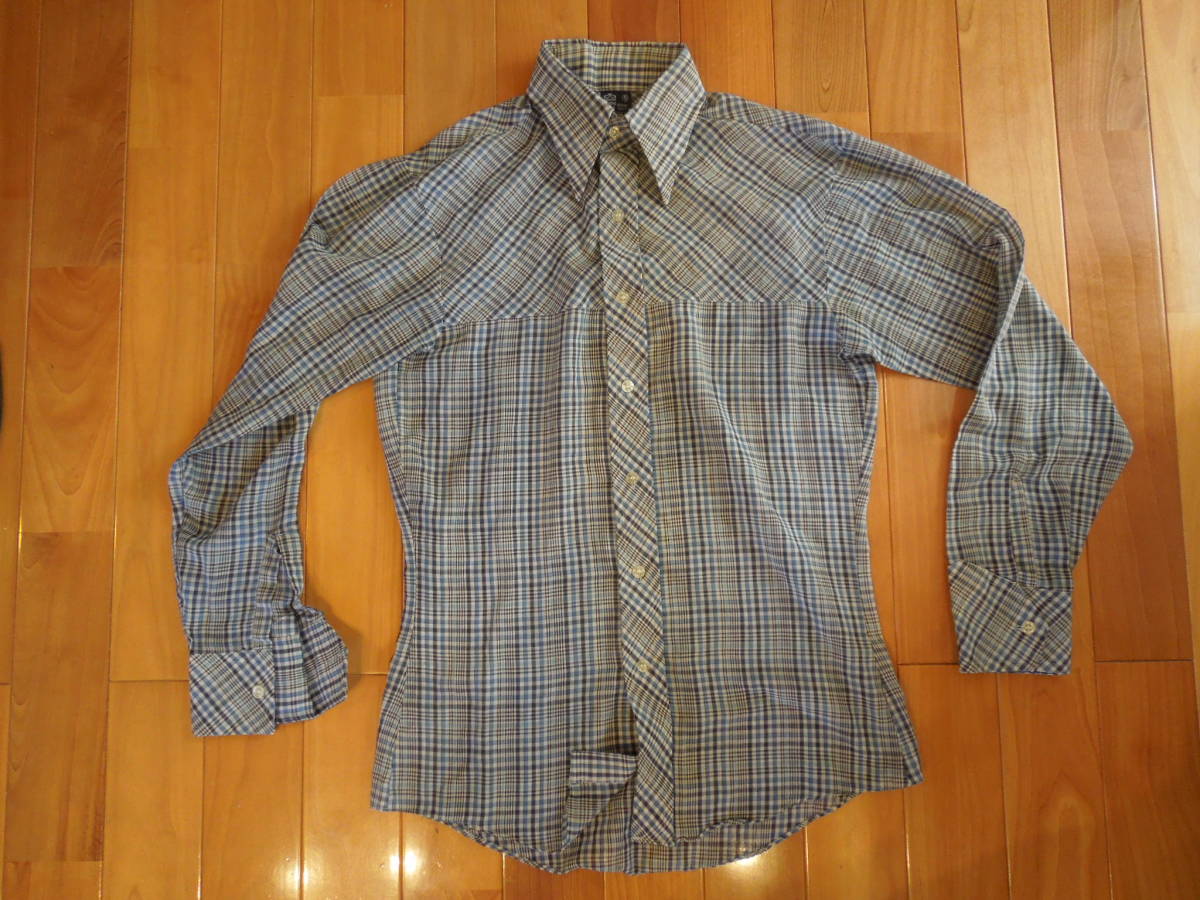 Sears シアーズ 70'sヴィンテージ 長袖シャツ Sサイズ拍卖