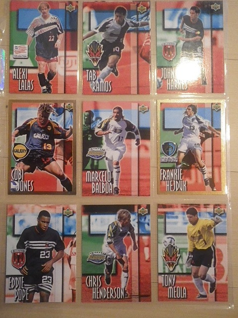 UPPER DECK1997 アレクシーララス、タブ ラモス、ジョン ハークス、コビ ジョーンズ、マルセロ バルボア、トニーメオラ、他拍卖