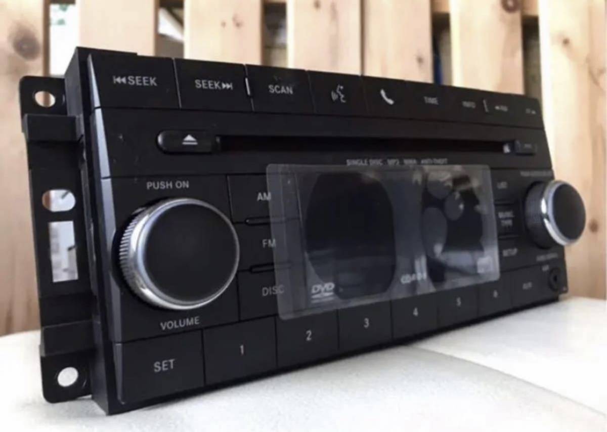 ワ)完全新車外し品 CHRYSLER CORPORATION クライスラー社 純正CD/DVDビデオ/FM.AM/MP3/WMAデッキ拍卖