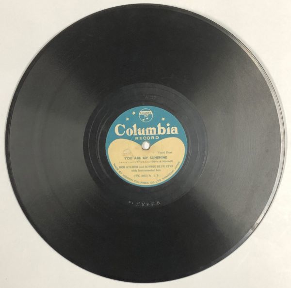 ボブ・アッチャー ユーアーマイサンシャイン / ジーン・オートリー ブルーベリーヒル SPレコード拍卖