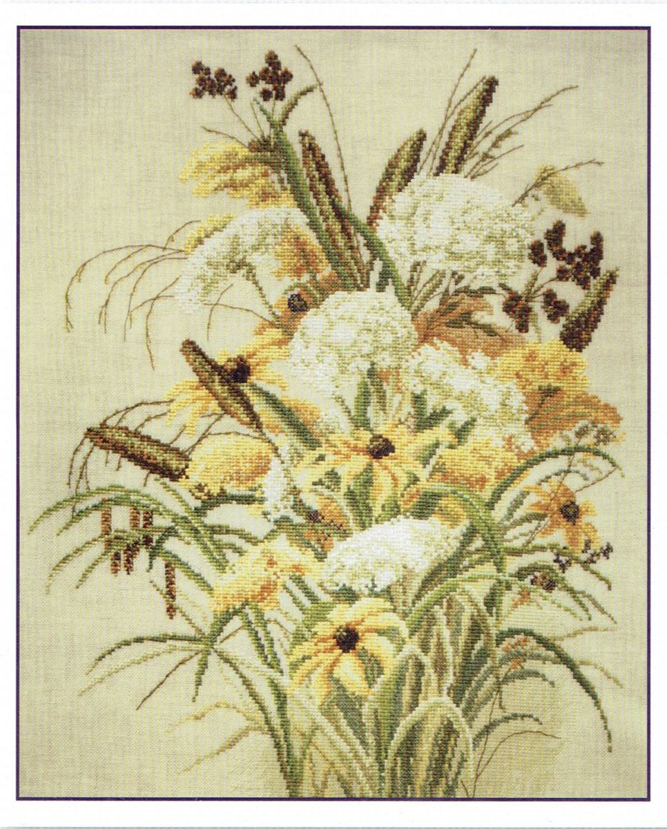 ★MARY WEAVERクロスステッチキット Autumn Charm 秋のお花アレンジメント ♪拍卖