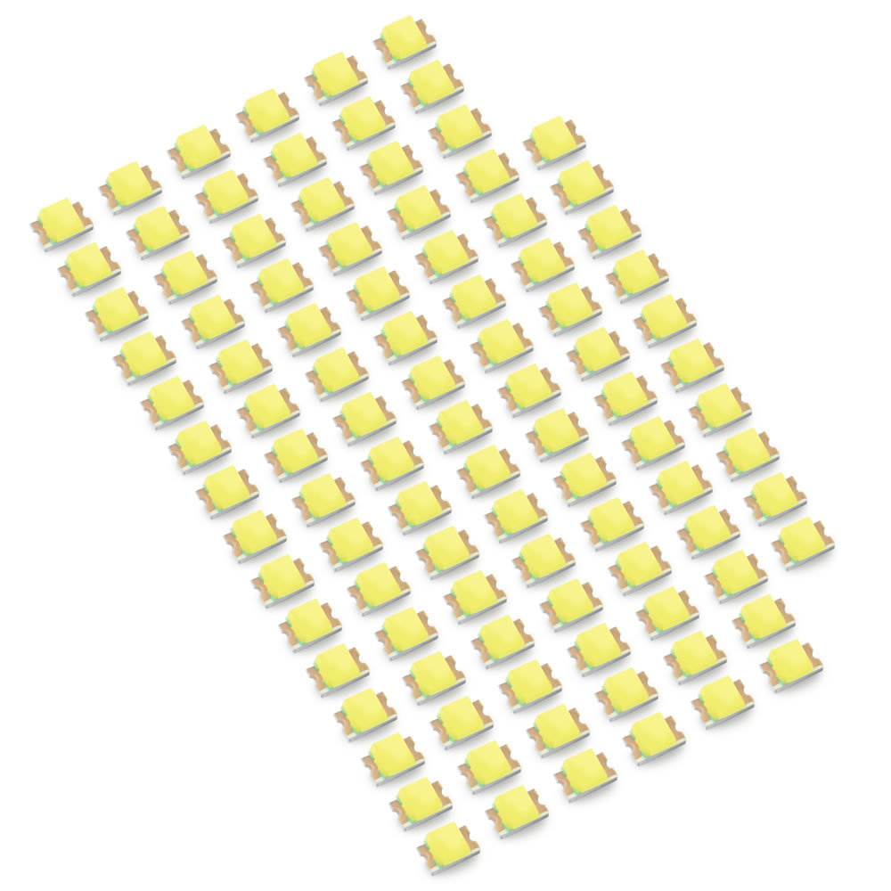 LEDチップ SMD 2012 (インチ表記0805) ホワイト 白発光 100個 打ち替え 打ち換え DIY 自作 エアコンパネル メーターパネル スイッチ拍卖