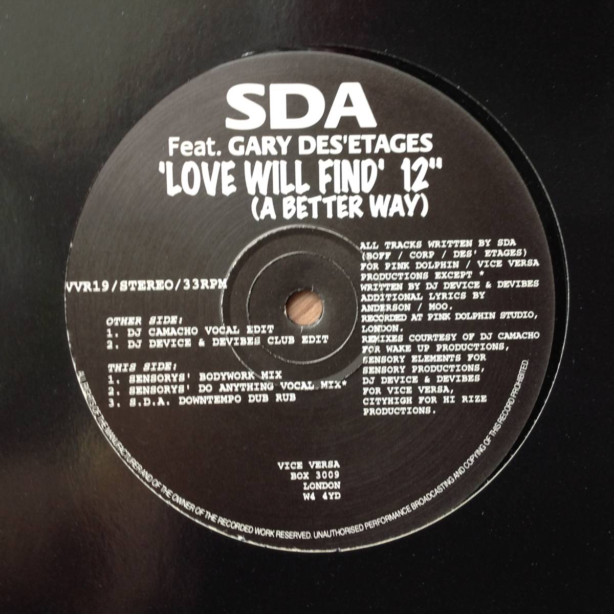 SDA - Love Will Find (A Better Way)拍卖