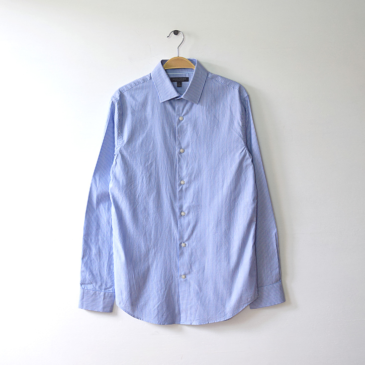 【送料無料】バナナリパブリック コットン 長袖シャツ ストライプ メンズS バナリパ BANANA REPUBLIC USA アメリカ古着 CA0320拍卖