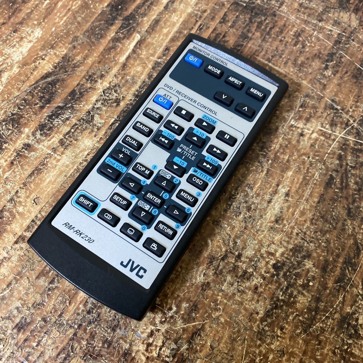 JVC DVDプレーヤー リモコン RM-RK230 動作未確認 ジャンク 送料無料拍卖