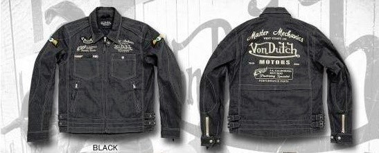 新品 Von Dutch(ボンダッチ)VOM-J13 コットンJKT/サンプル・レディース・黒(M)拍卖