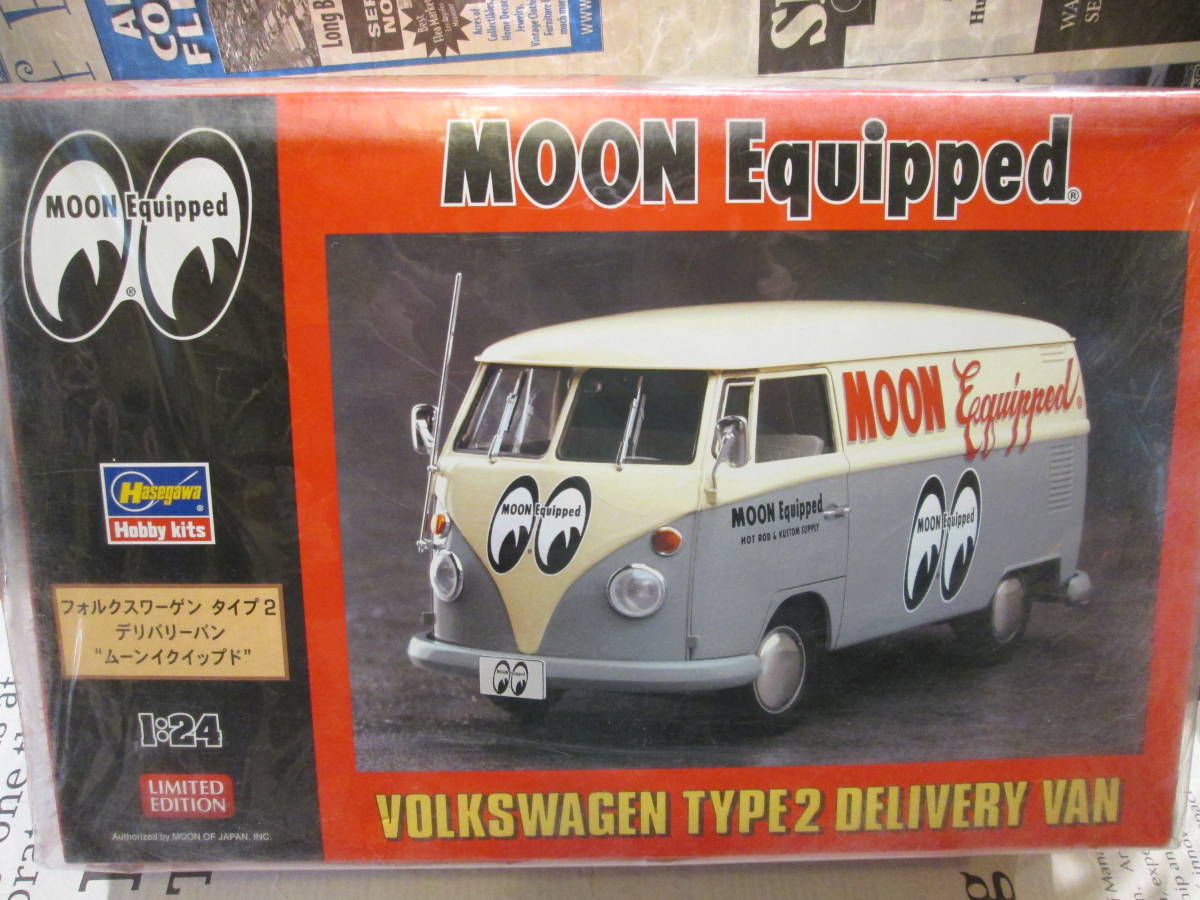 ★MOON フォルクスワーゲン タイプ2 デリバリーバン 1/24 プラモデル ハセガワ製 ★未使用保管品整理拍卖