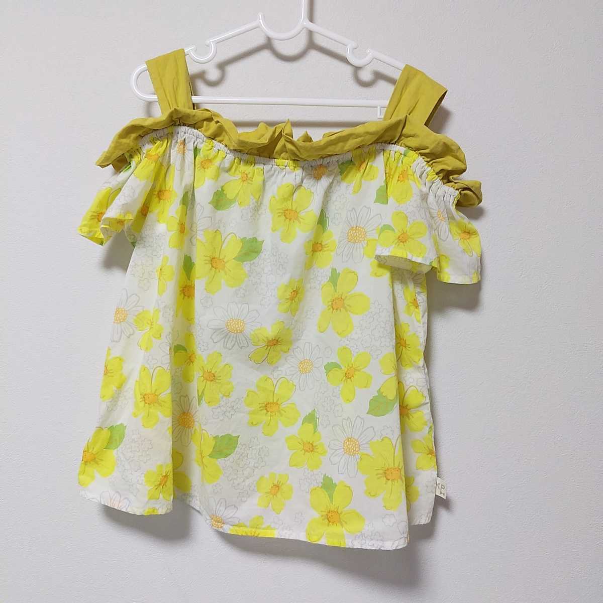 【美品】KP(ニットプランナー)花柄ブラウス 130 カタログ掲載品拍卖