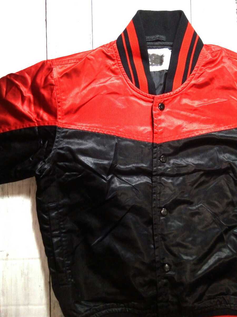 売り切り!☆80s☆Mizuno☆グランドコート☆キッズ☆少年野球☆ブラック/レッド☆ナイロン100%☆ミズノ☆グラウンドコート☆1980年代☆拍卖