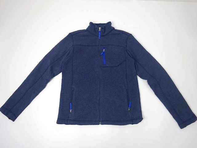 THE NORTH FACE Boy's ノースフェイス フルジップ フリース ジャケット アウトドア ボーイズサイズ (18/20:XL) ネイビー  ●S-065拍卖