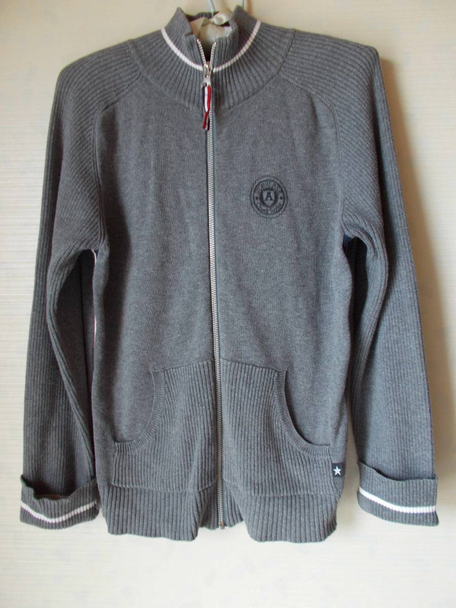 CONVERSE コンバース レディース ニット カーディガン ラグランスリーブ グレー拍卖