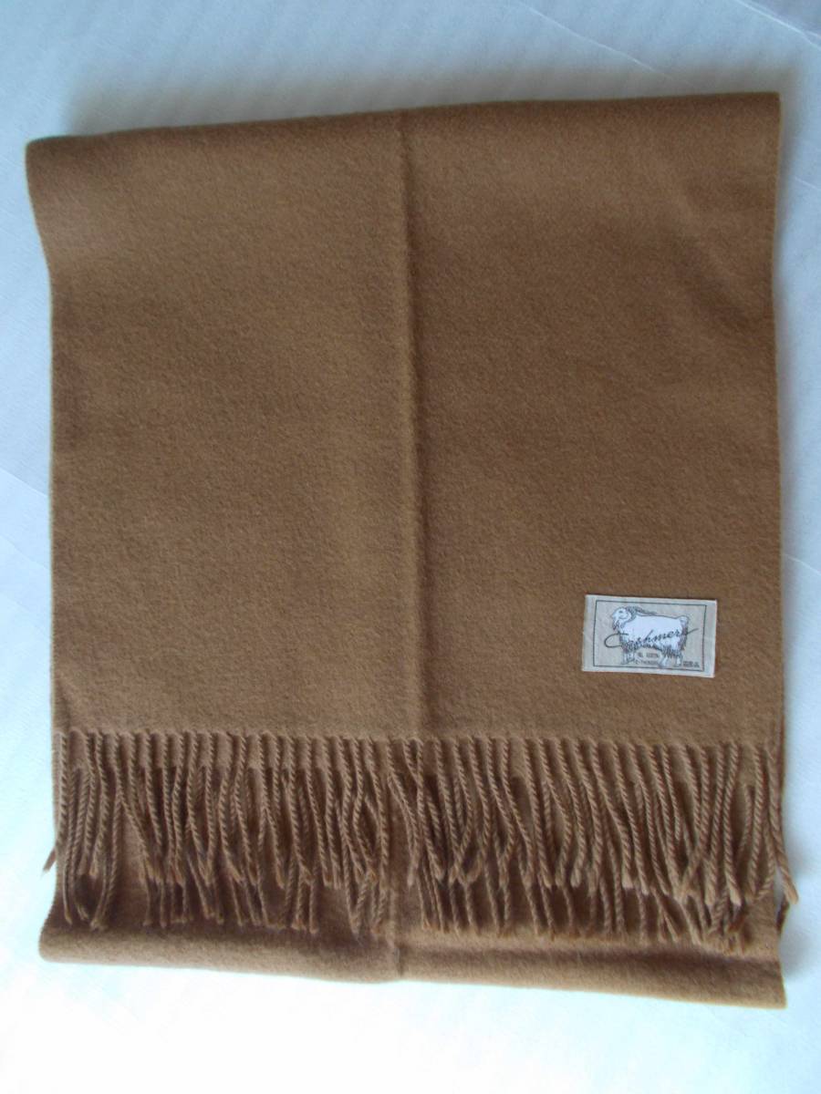 マフラー レディース カシミア ブラウン 長方形拍卖